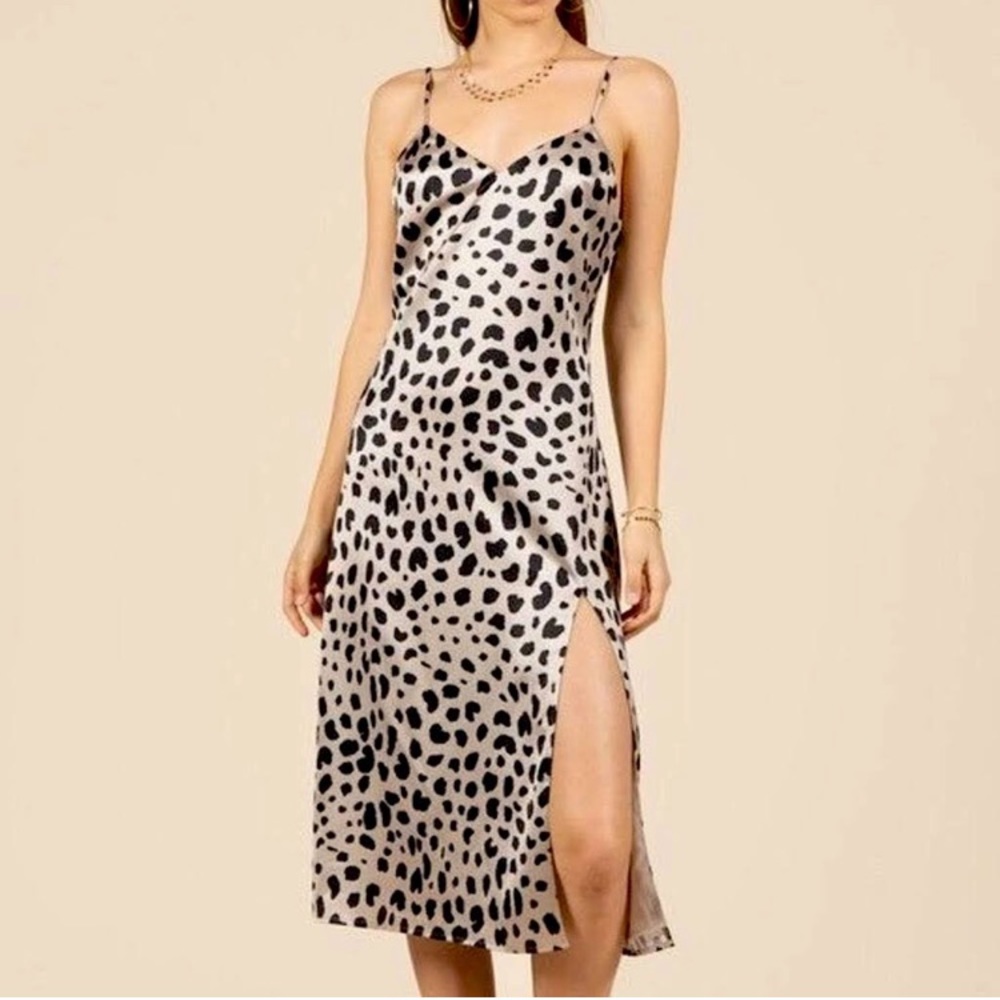 E.Ssue Dresses Silk Leopard Print Dress